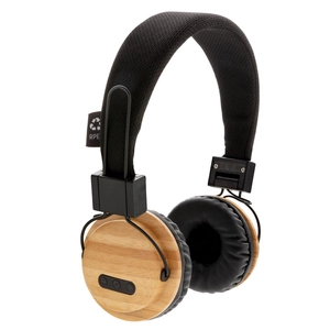 Casque audio Bluetooth 5.0 en bambou personnalisable