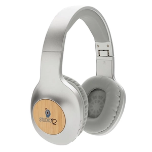 Casque audio Bluetooth 5.0, pliable et en bambou DAKOTA personnalisable