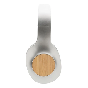 Casque audio Bluetooth 5.0, pliable et en bambou DAKOTA personnalisable