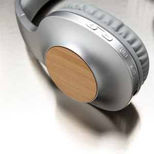 Casque audio Bluetooth 5.0, pliable et en bambou DAKOTA personnalisable