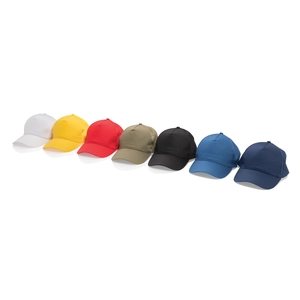 Casquette 5 panneaux en coton recyclé 190gr - traceur AWARE personnalisable