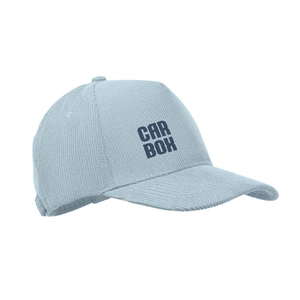 Casquette de baseball à 5 panneaux en velours côtelé de polyester