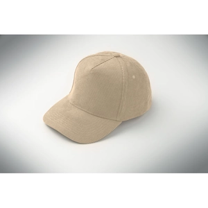 Casquette de baseball à 5 panneaux en velours côtelé de polyester personnalisable