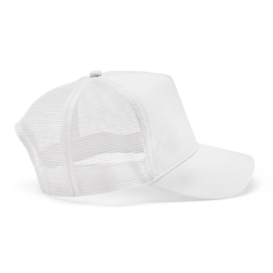 Casquette en coton recyclé avec tissu arrière en RPET - 5 panneaux personnalisable