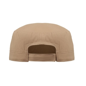 Casquette militaire en coton brossé 260gr/m² avec bande de transpiration personnalisable