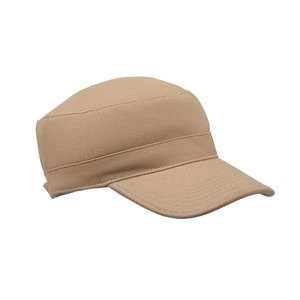 Casquette militaire en coton brossé 260gr/m² avec bande de transpiration personnalisable