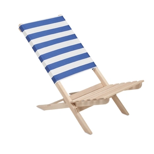 Chaise de plage pliable en bois - chaise longue assise basse personnalisable