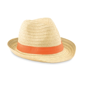 Chapeau avec son bandeau coloré personnalisable