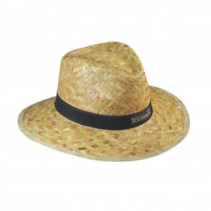 Chapeau BIP 100% paille tressée avec bandeau cousu personnalisable