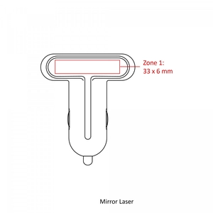 Chargeur pour voiture - deux ports USB personnalisable