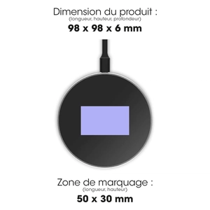 Chargeur sans fil eco 15W charge ultra-rapide personnalisable