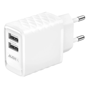 Chargeur secteur avec 2 port USB - charge rapide personnalisable