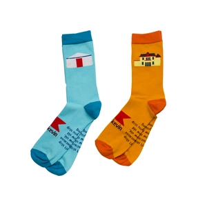 Chaussettes en coton bio made in europe 100% personnalisable personnalisable