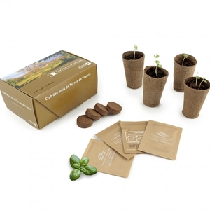 Coffret carton 4 pots de semis personnalisable