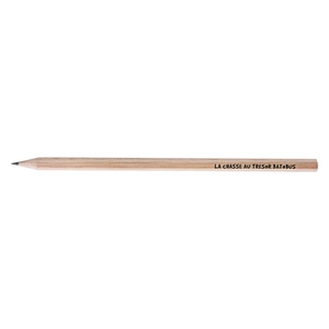 Crayon 17,6cm, sans vernis, hexagonal tête coupée personnalisable