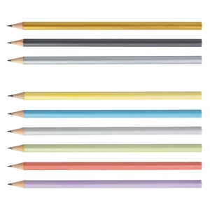 Crayon 17,6cm, vernis couleur, rond tête coupée personnalisable