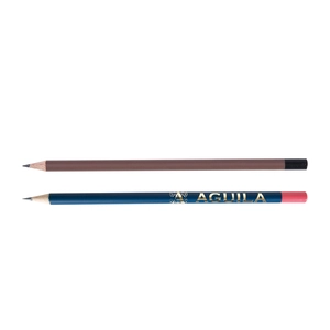 Crayon 17,6cm, vernis couleur, rond tête trempée personnalisable