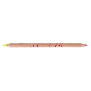 Crayon BI-COUL graphite/fluo prestige naturel, vernis incolore personnalisable