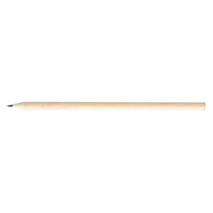Crayon en bois français peuplier 17,6cm, rond tête coupée personnalisable