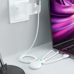 Duo multicâble avec adaptateur 60W XOOPAR - chargement rapide personnalisable