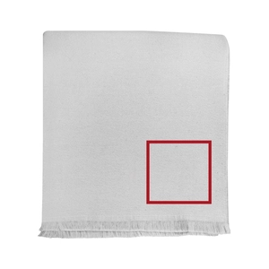 Écharpe coton biologique 130g - puce tricolore personnalisable
