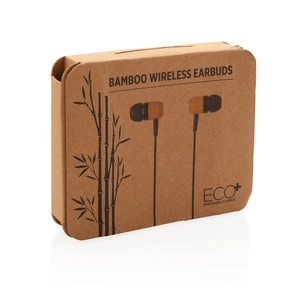 Ecouteurs Bluetooth 5.0 en bambou personnalisable