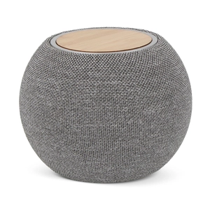 Enceinte bluetooth avec chargeur sans fil 15W - bambou et RPET personnalisable