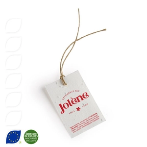 Etiquette en papier de graines - 140g ou 225g personnalisable