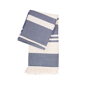 Fouta coton biologique 190g - puce tricolore - made in France personnalisable