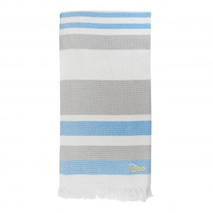 Fouta ELMAR - Serviette de bain en RPET et coton recyclé personnalisable