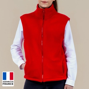 Gilet polaire Unisexe 100% polyester - assemblé en france personnalisable