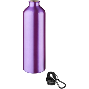 Gourde alu 770 ml avec mousqueton - gourde ultra légère personnalisable