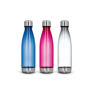 Gourde en tritan transparente - Bouteille 650 ml ultra légère personnalisable