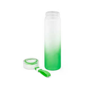 Gourde en verre borosilicaté à vis en PP, 470ml personnalisable