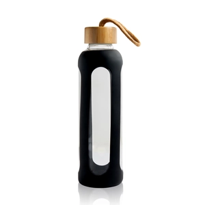 Gourde en verre et bambou 600ml personnalisable