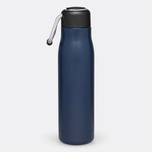 Gourde isotherme 500 ml en inox avec dragonne décorative personnalisable