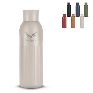Gourde isotherme acier recyclé - 500 ml avec bouchon poussoir