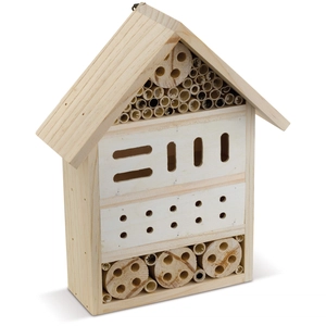 Hôtel à insectes pour abeilles et papillons personnalisable