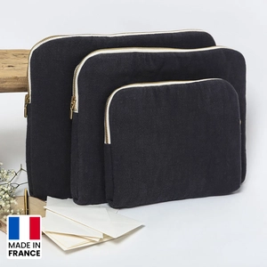 Housse ordinateur 13 pouces - Teintée et tissée en France personnalisable