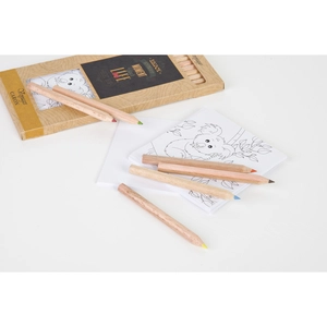 Kit de coloriage 12 crayons 8,7cm, sans vernis personnalisable