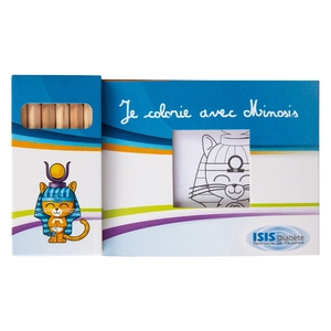 Kit de coloriage 6 crayons 8,7cm, sans vernis personnalisable