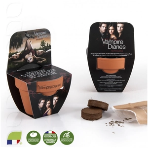 Kit de plantation terre cuite 70 mm avec graines à planter personnalisable