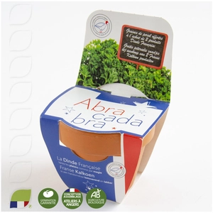 Kit de plantation terre cuite 70 mm avec graines à planter personnalisable