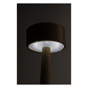Lampe de table en bambou avec 24 LED avec batterie rechargeable personnalisable
