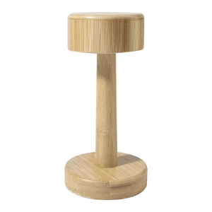 Lampe de table en bambou avec 24 LED avec batterie rechargeable