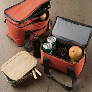 Lunchbag isotherme en RPET 600D avec double poignée - Glacière 5 litres personnalisable