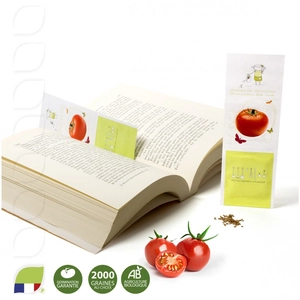 Marque page avec sachet de graines à semer personnalisable