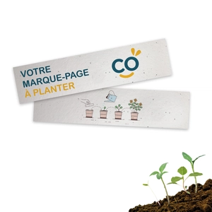 Marque pages ensemencé 250g - petit format 50 x 210 mm personnalisable