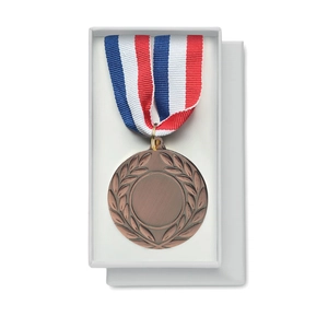 Médaille en fer avec sangle tricolore personnalisable