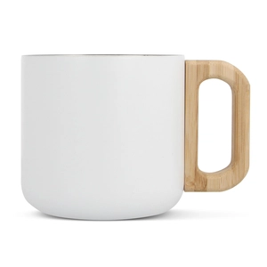 Mug 330ml en céramique et bambou - look design personnalisable